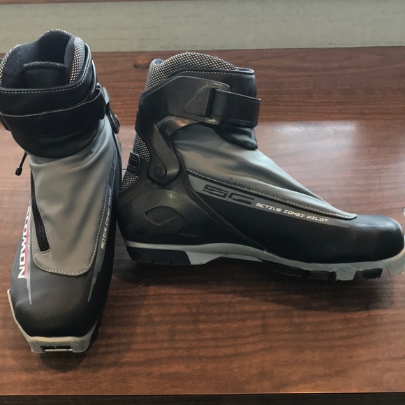 Salomon Shoes | Salomon Pro Active Combi Pilot Black Ski Boot Us 9 | Poshmark